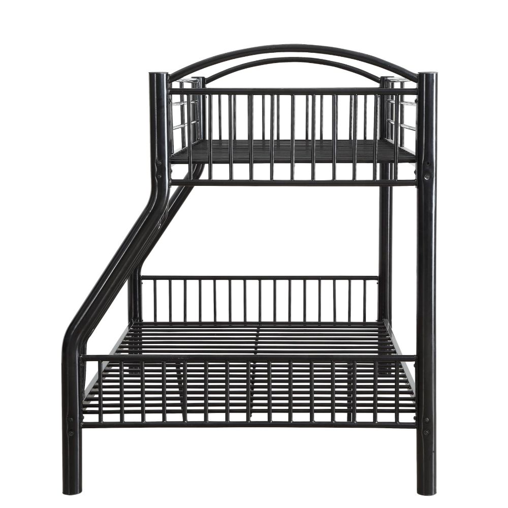 ACME Cayelynn Black Bunk Bed  (Twin | Full)  Model 37380BK