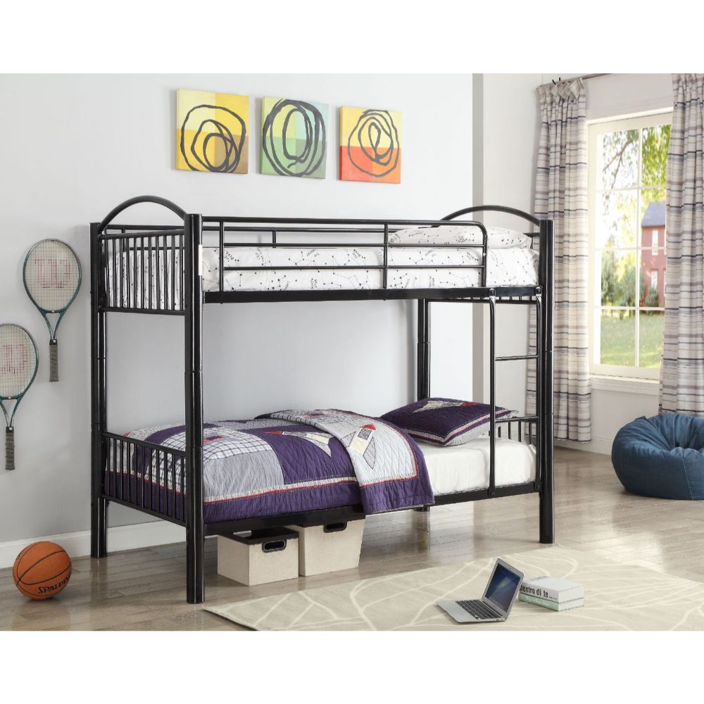 ACME Cayelynn Black Bunk Bed (Twin | Twin)Model 37385BK