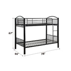 ACME Cayelynn Black Bunk Bed (Twin | Twin)Model 37385BK