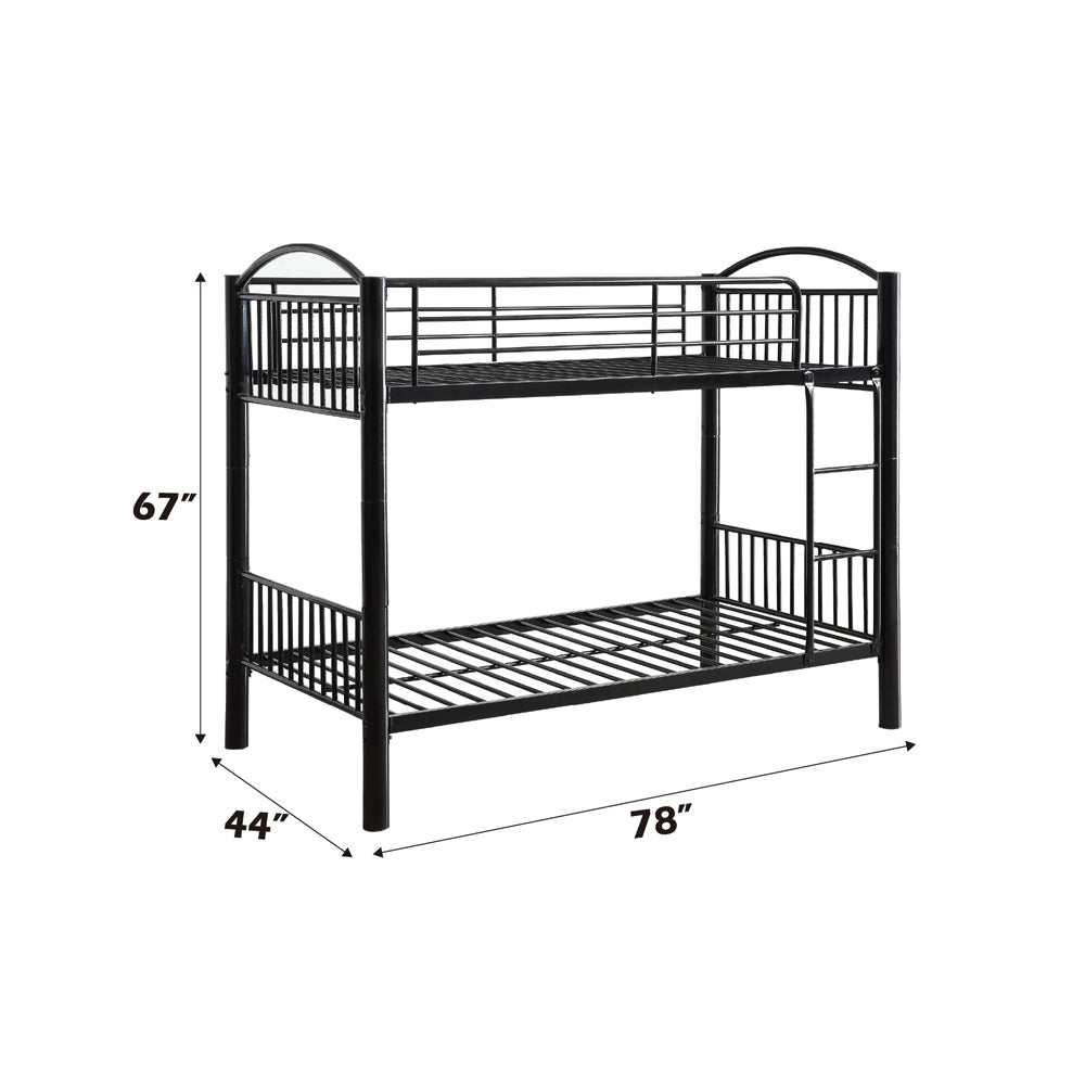 ACME Cayelynn Black Bunk Bed (Twin | Twin)Model 37385BK