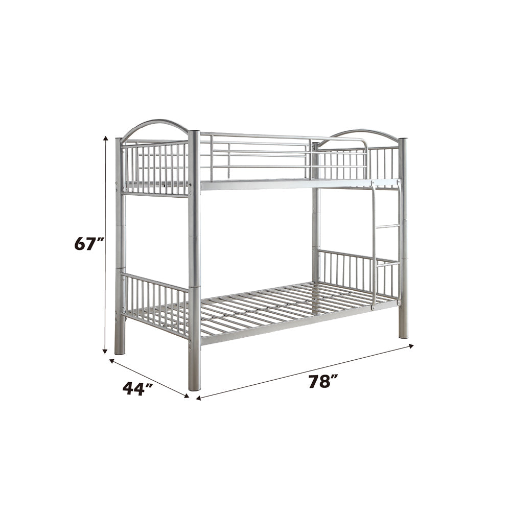 ACME Cayelynn Silver Bunk Bed (Twin | Twin)Model 37385SI