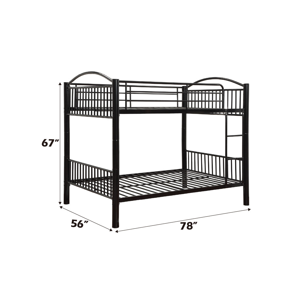 ACME Cayelynn Black Bunk Bed (F/F) Model 37390BK