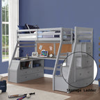 ACME Jason II Gray Twin Loft Bed Model 37445