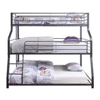 ACME Caius II Gunmetal Triple Bunk Bed (T/F/Q) Model 37450