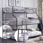 ACME Caius II Gunmetal Triple Bunk Bed (T/F/Q) Model 37450