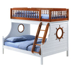 ACME Farah Oak & White Bunk Bed  (Twin | Full)  Model 37600