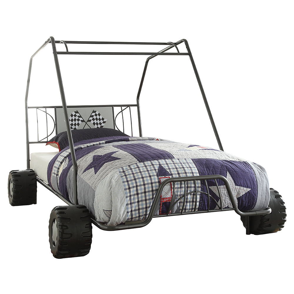 ACME Xander Gunmetal Go Kart Twin Bed Model 37640T