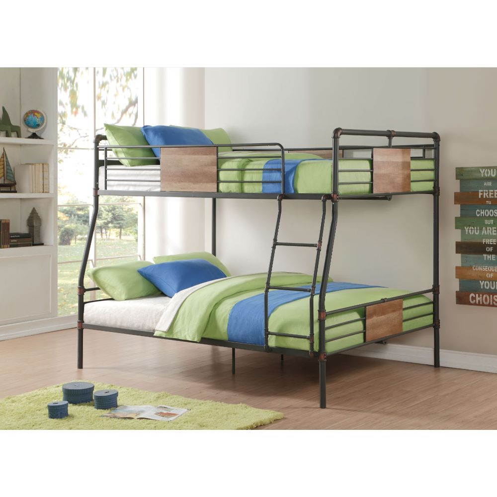 ACME Brantley Sandy Black & Dark Bronze  Hand Brushed  Bunk Bed (F XL/Q) Model 37725