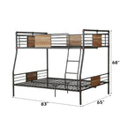 ACME Brantley Sandy Black & Dark Bronze  Hand Brushed  Bunk Bed (F XL/Q) Model 37725