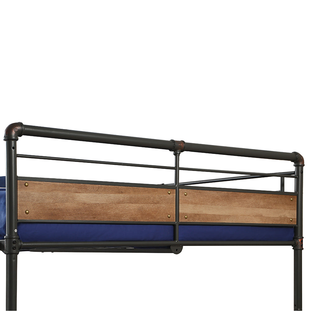 ACME Brantley II Sandy Black & Dark Bronze  Hand Brushed  Bunk Bed (Q/Q) Model 37730