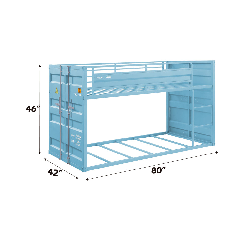 ACME Cargo Aqua Bunk Bed (Twin | Twin)Model 37810