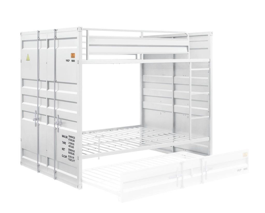 ACME Cargo White Bunk Bed (F/F) Model 37885