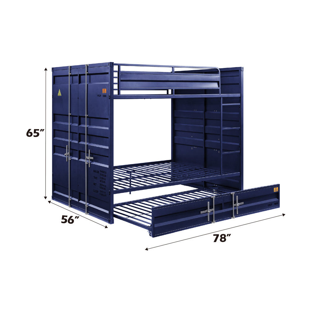 ACME Cargo Blue Bunk Bed (F/F) Model 37905