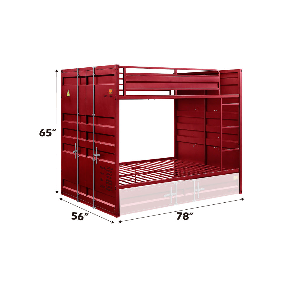 ACME Cargo Red Bunk Bed (F/F) Model 37915