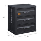 ACME Cargo Gunmetal Chest with 3 Drawers Model 37957