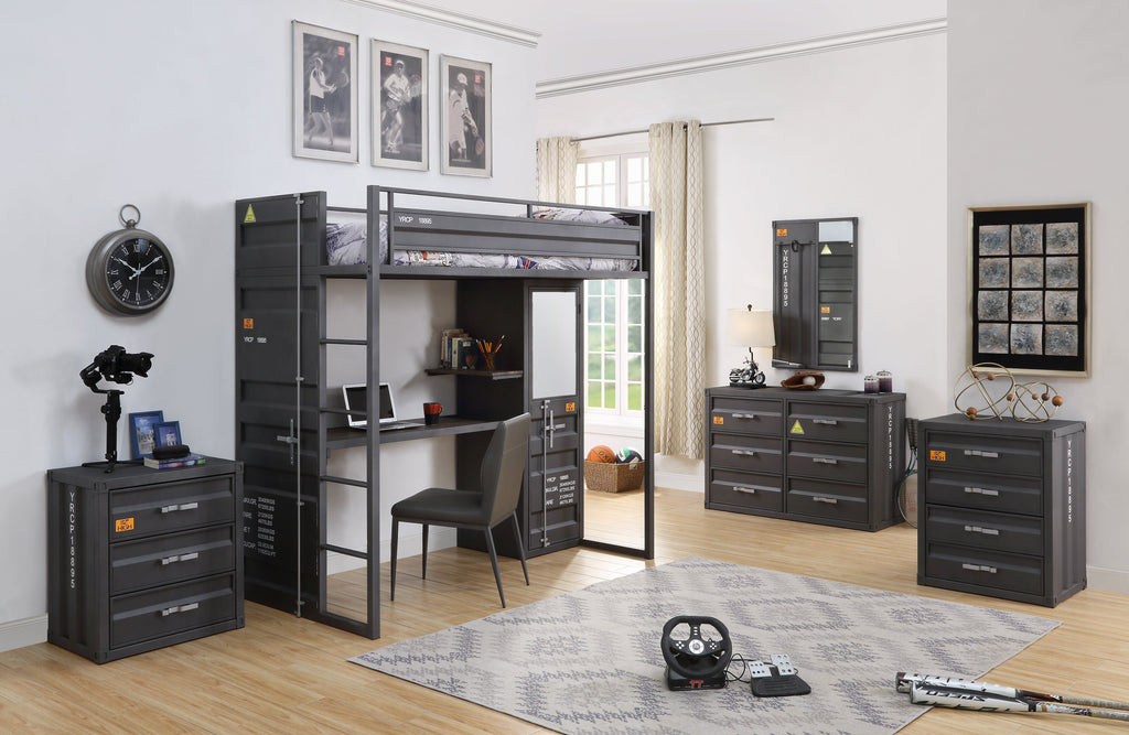 ACME Cargo Gunmetal Chest with 3 Drawers Model 37957