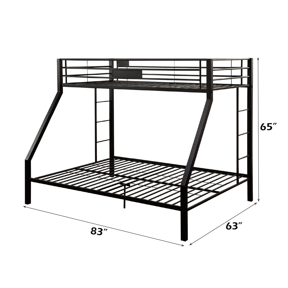 ACME Limbra Sandy Black Bunk Bed (T XL/Q) Model 38000