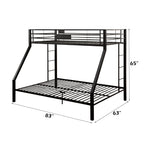 ACME Limbra Sandy Black Bunk Bed (T XL/Q) Model 38000