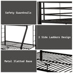 ACME Limbra Sandy Black Bunk Bed (T XL/Q) Model 38000