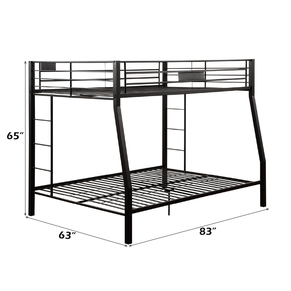 ACME Limbra Sandy Black Bunk Bed (F XL/Q) Model 38005