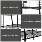ACME Limbra Sandy Black Bunk Bed (F XL/Q) Model 38005