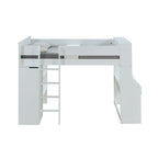 ACME Ragna White Twin Loft Bed with Desk & Wardrobe Model 38060
