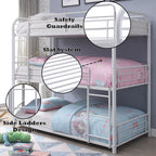 ACME Cairo White Triple Bunk Bed (F/F/F) Model 38115