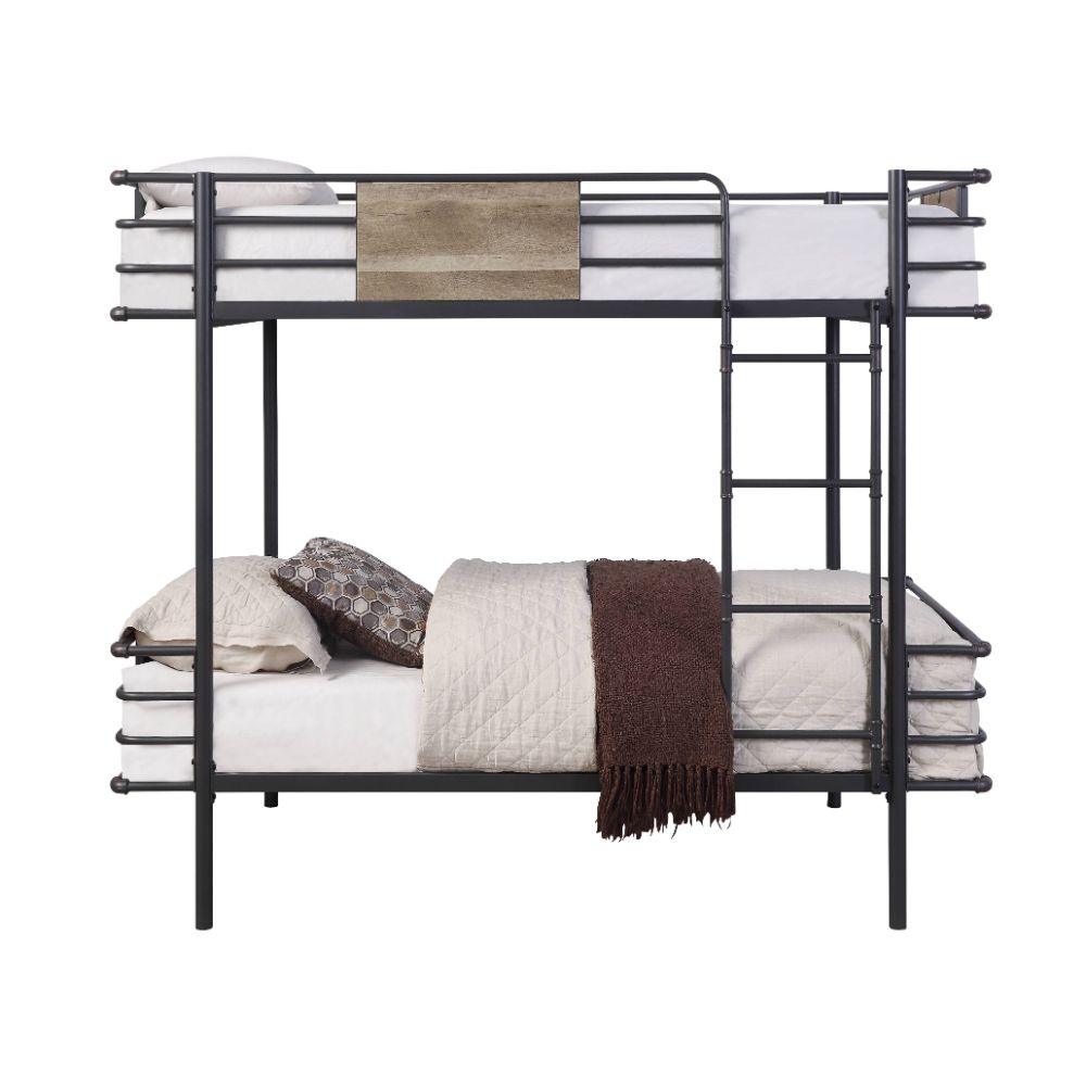 ACME Deliz Gunmetal Bunk Bed (Twin | Twin)Model 38130