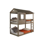 ACME Darlene Rustic Gray Bunk Bed (Twin | Twin)Model 38140