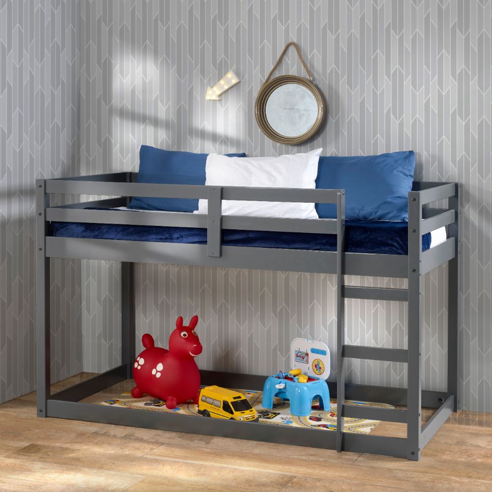 ACME Gaston Gray Twin Loft Bed Model 38180