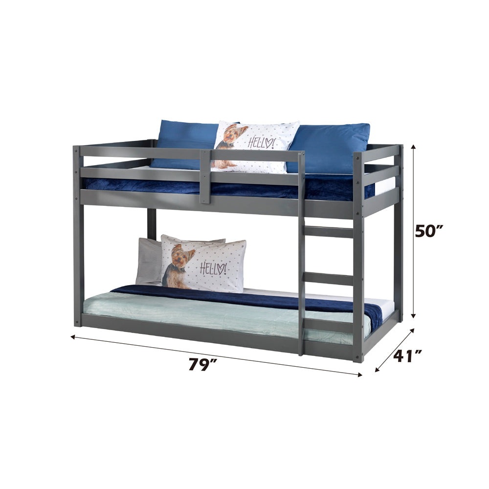 ACME Gaston Gray Twin Loft Bed Model 38180
