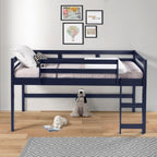 ACME Lara Navy Blue Twin Loft Bed Model 38260