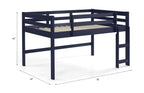 ACME Lara Navy Blue Twin Loft Bed Model 38260