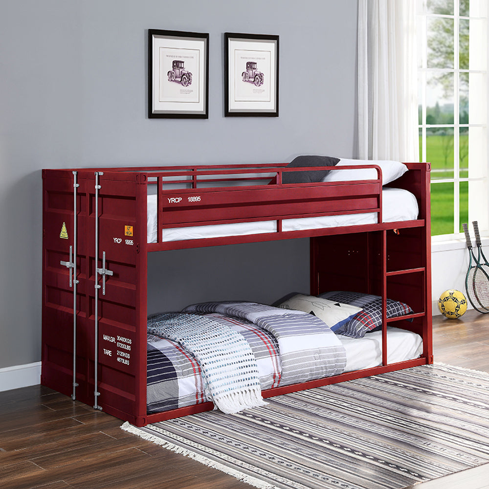 ACME Cargo Red Bunk Bed (Twin | Twin)Model 38280