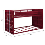 ACME Cargo Red Bunk Bed (Twin | Twin)Model 38280