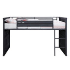 ACME Cargo Gunmetal Twin Loft Bed with Slide Model 38305