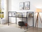 ACME Cordelia Antique Oak Sandy Black & Dark Bronze  Hand Brushed  Twin Loft Bed with Slide Model 38315