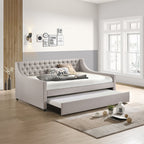 ACME Lianna Fog Fabric Daybed with Trundle (Full) Model 39385
