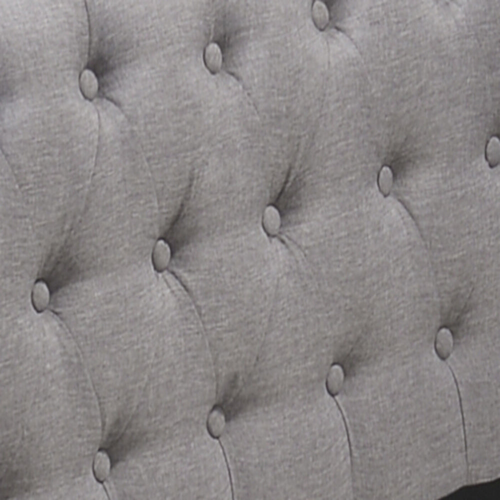 ACME Justice Smoke Gray Fabric Daybed with Trundle (Twin) Model 39405