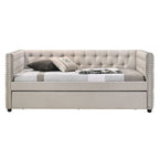 ACME Romona Beige Fabric Daybed with Trundle (Full) Model 39445