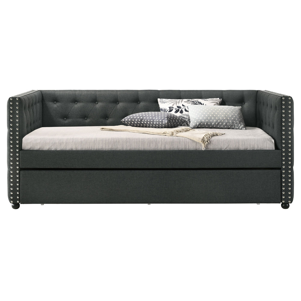 ACME Romona Gray Fabric Daybed with Trundle (Twin) Model 39450