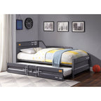 ACME Cargo Gunmetal Daybed with Trundle (Twin) Model 39885