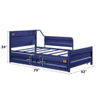 ACME Cargo Blue Daybed with Trundle (Twin) Model 39890