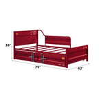 ACME Cargo Red Daybed with Trundle (Twin) Model 39895