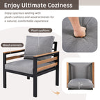 Ensemble de canapés d'extérieur 4 pièces