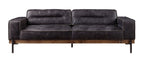 ACME Silchester Antique Ebony Top Grain Leather Sofa Model 56505