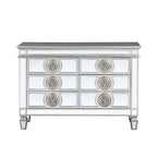 ACME Varian Mirrored & Antique Platinum Server Model 66159