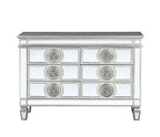 ACME Varian Mirrored & Antique Platinum Server Model 66159