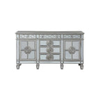 ACME Varian Mirrored & Antique Platinum Server Model 66164