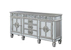 ACME Varian Mirrored & Antique Platinum Server Model 66164